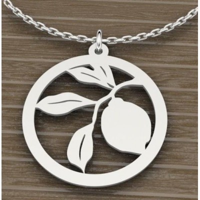 Collier et pendentif argent pour Femme - Citronnier - Lyn&Or Bijoux